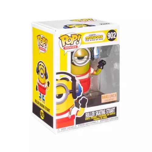 Funko Pop! Roller Skating Stuart #902 Metallic Illumination Presents Minions The Rise of Gru Box