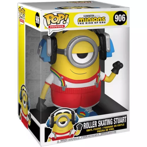 Funko Pop! Roller Skating Stuart #906 10 Inch Illumination Presents Minions The Rise of Gru Box
