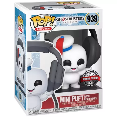 Funko Pop! Mini Puft (with Headphones) #939 Ghostbusters Afterlife Box