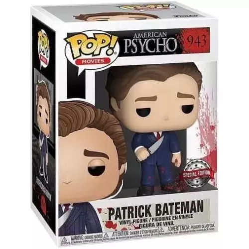 Funko Pop! Patrick Bateman #943 with Knife American Psycho Box