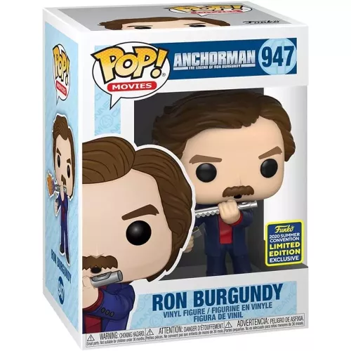 Funko Pop! Ron Burgundy #947 Anchorman The Legend of Ron Burgundy Box