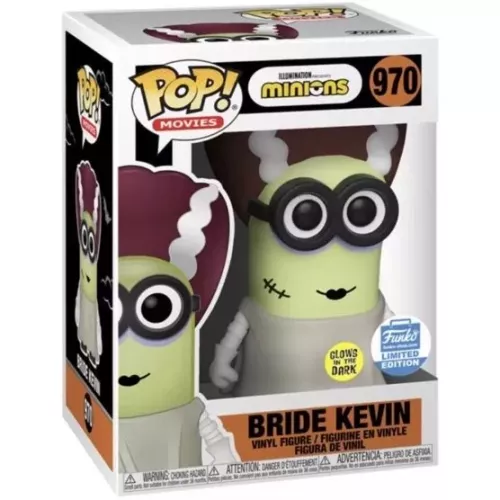 Funko Pop! Bride Kevin #970 Glows in the Dark Illumination Presents Minions Box
