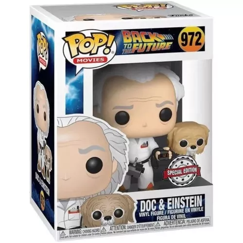 Funko Pop! Doc & Einstein #972 Back to the Future Movies Box