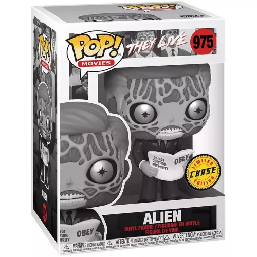 Funko Pop! Alien #975 Chase Black and White They Live Box