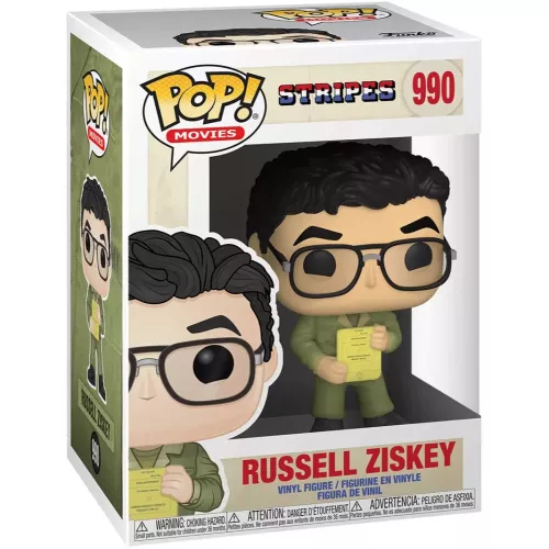 Funko Pop! Russell Ziskey #990 Stripes Movies Vinyl Figure Box