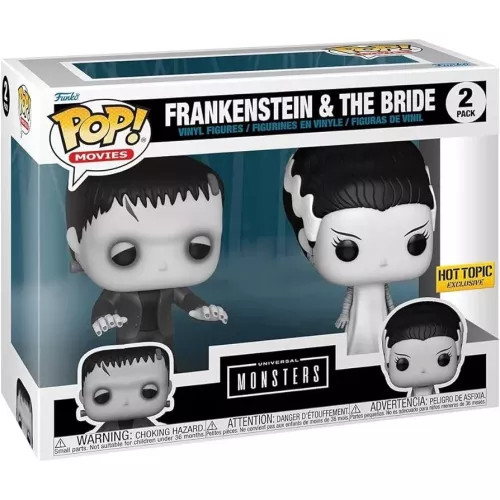 Funko Pop! Frankenstein 2 Pack Black and White Universal Monsters Box