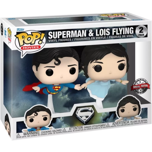 Funko Pop! Lois 2 Pack Flying Superman Movies Vinyl Figure Box