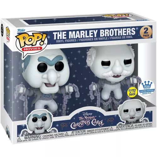 Funko Pop! Jacob Marley 2 Pack Glows in the Dark Disney The Muppet Christmas Carol Box