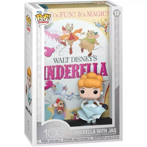 Funko Pop! Cinderella with Jaq #12 Movie Poster Disney 100 Box
