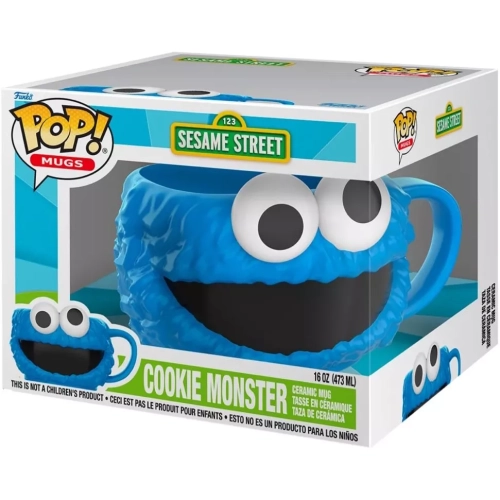 Funko Pop! Cookie Monster 123 Sesame Street Mugs Vinyl Figure Box