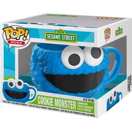 Funko Pop! Cookie Monster 123 Sesame Street Mugs Vinyl Figure Box