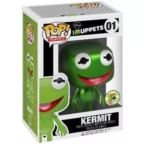 Funko Pop! Kermit #01 Metallic Disney The Muppets Vinyl Figure Box