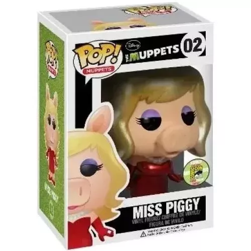 Funko Pop! Miss Piggy #02 Metallic Disney The Muppets Box