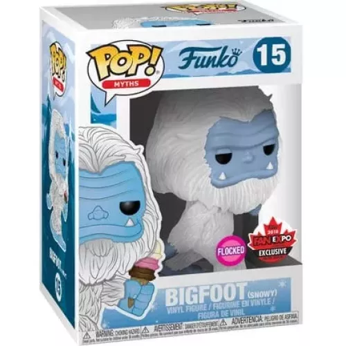 Funko Pop! Bigfoot #15 Snowy Flocked Myths Vinyl Figure Box