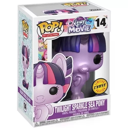 Funko Pop! Twilight Sparkle Sea Pony #14 Chase Metallic Box