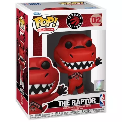 Funko Pop! The Raptor #02 Toronto Raptors NBA Mascots Box