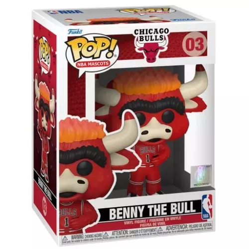 Funko Pop! Benny the Bull #03 Chicago Bulls NBA Mascots Box