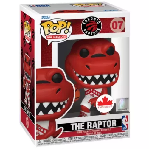 Funko Pop! The Raptor #07 White Jersey Toronto Raptors Box
