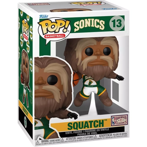 Funko Pop! Squatch #13 Sonics NBA Mascots Vinyl Figure Box