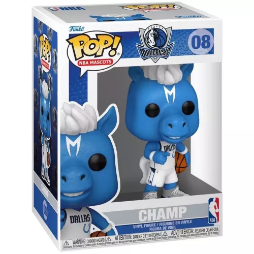 Funko Pop! Champ #08 Dallas Mauericks NBA Mascots Vinyl Figure Box