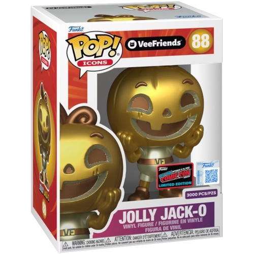Funko Pop! Jolly Jack-O #88 Metallic Gold VeeFriends Box