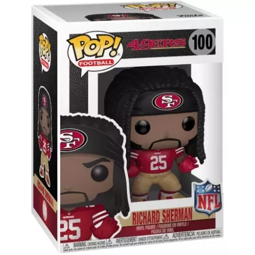 Funko Pop! Richard Sherman #100 San Francisco 49ers Box