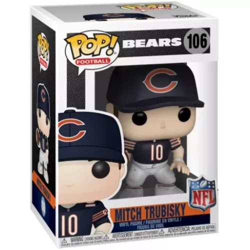 Funko Pop! Mitch Trubisky #106 Chicago Bears NFL Vinyl Figure Box