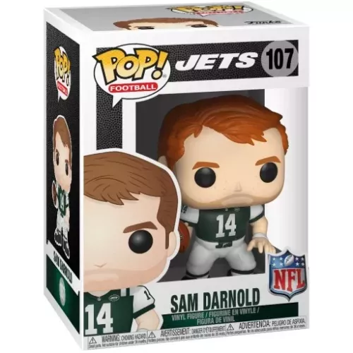Funko Pop! Sam Darnold #107 New York Jets NFL Vinyl Figure Box