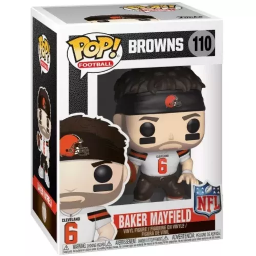 Funko Pop! Baker Mayfield #110 White Jersey Cleveland Browns Box