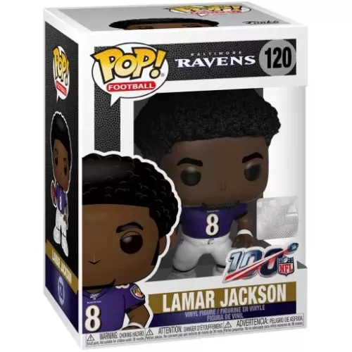 Funko Pop! Lamar Jackson #120 Baltimore Ravens NFL Box