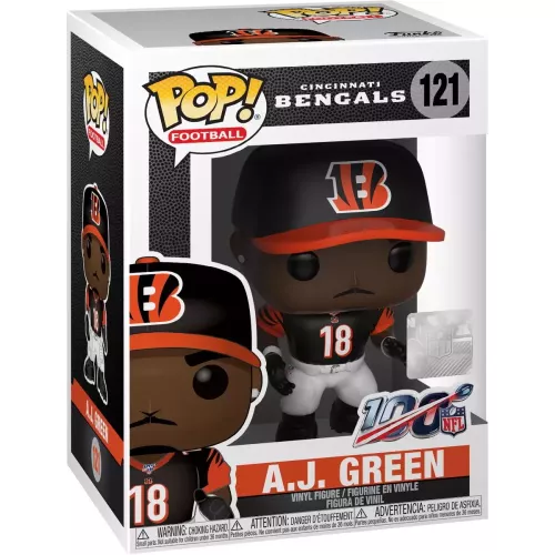 Funko Pop! A.J. Green #121 Cincinnati Bengals NFL Vinyl Figure Box