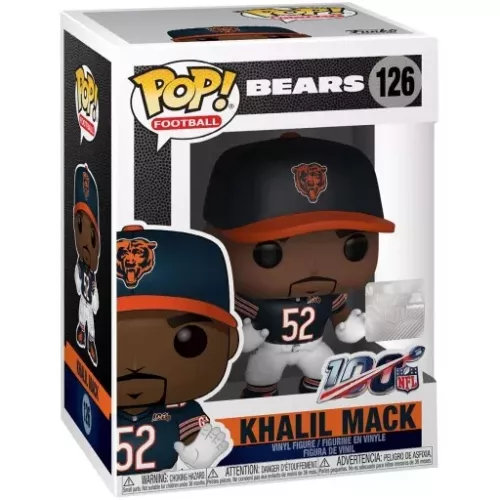 Funko Pop! Khalil Mack #126 Chicago Bears NFL Vinyl Figure Box