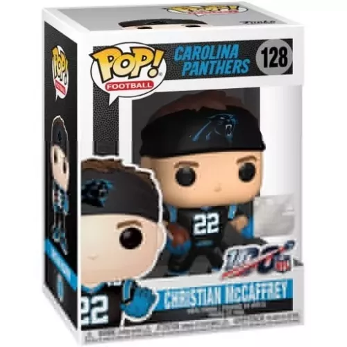 Funko Pop! Christian McCaffrey #128 Carolina Panthers Box
