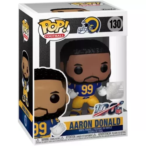 Funko Pop! Aaron Donald #130 Los Angeles Rams NFL Vinyl Figure Box