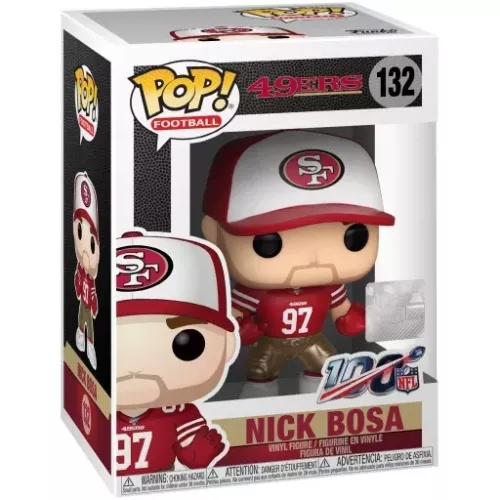Funko Pop! Nick Bosa #132 San Francisco 49ers NFL Vinyl Figure Box