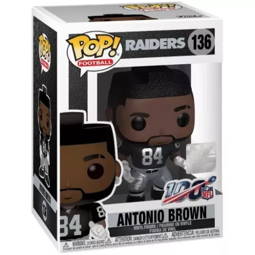Funko Pop! Antonio Brown #136 Las Vegas Raiders NFL Box