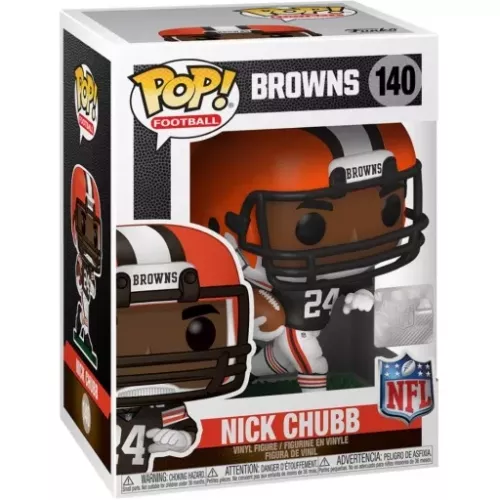 Funko Pop! Nick Chubb #140 Cleveland Browns NFL Vinyl Figure Box