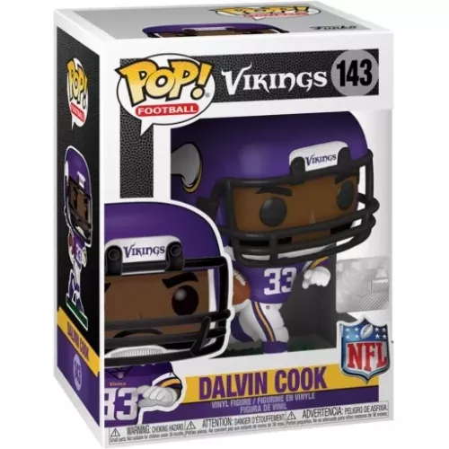 Funko Pop! Dalvin Cook #143 Minnesota Vikings NFL Vinyl Figure Box