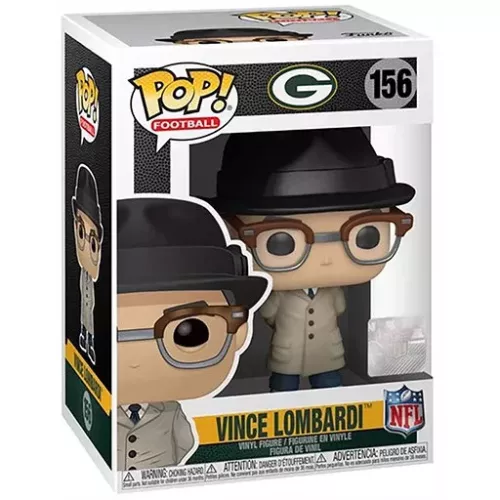 Funko Pop! Vince Lombardi #156 NFL Legends Green Bay Packers Box