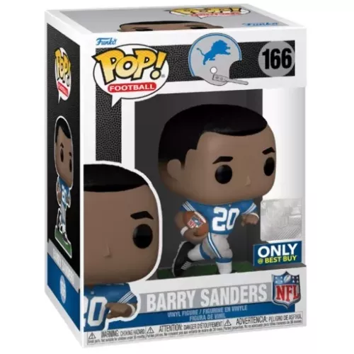 Funko Pop! Barry Sanders #166 Detroit Lions NFL Vinyl Figure Box