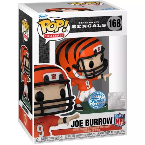 Funko Pop! Joe Burrow #168 Home Cincinnati Bengals Box
