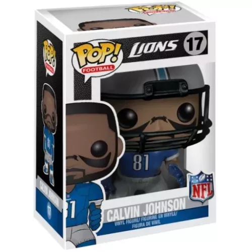 Funko Pop! Calvin Johnson #17 Detroit Lions NFL Vinyl Figure Box