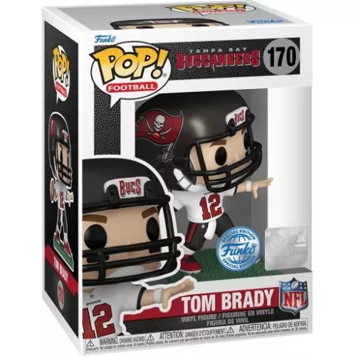 Funko Pop! Tom Brady #170 White Jersey Tampa Bay Buccaneers Box