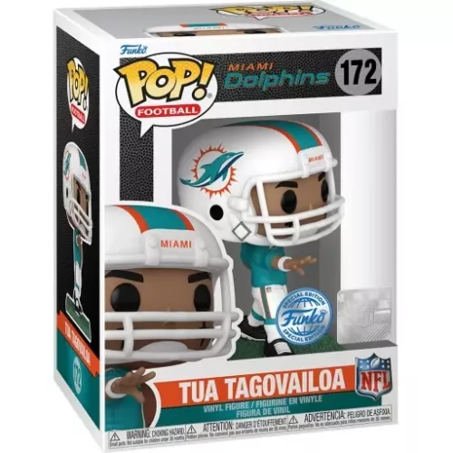 Funko Pop! Tua Tagovailoa #172 Home Miami Dolphins Box