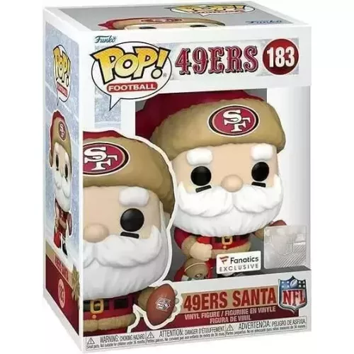 Funko Pop! 49ers Santa #183 San Francisco 49ers NFL Box