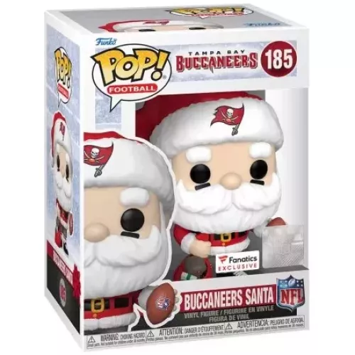 Funko Pop! Buccaneers Santa #185 Tampa Bay Buccaneers Box