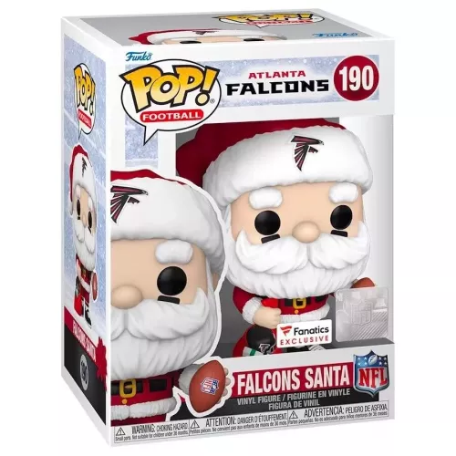 Funko Pop! Falcons Santa #190 Atlanta Falcons NFL Vinyl Figure Box