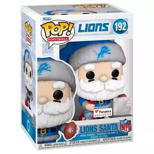 Funko Pop! Lions Santa #192 Detroit Lions NFL Vinyl Figure Box