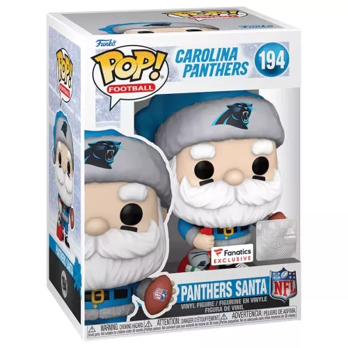 Funko Pop! Panthers Santa #194 Carolina Panthers NFL Box