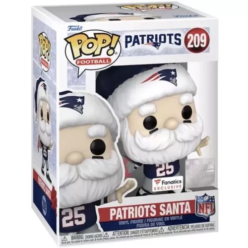 Funko Pop! Patriots Santa #209 New England Patriots Box